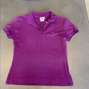 Lacoste Purple Slim Fit Collared Shirt size 40/8